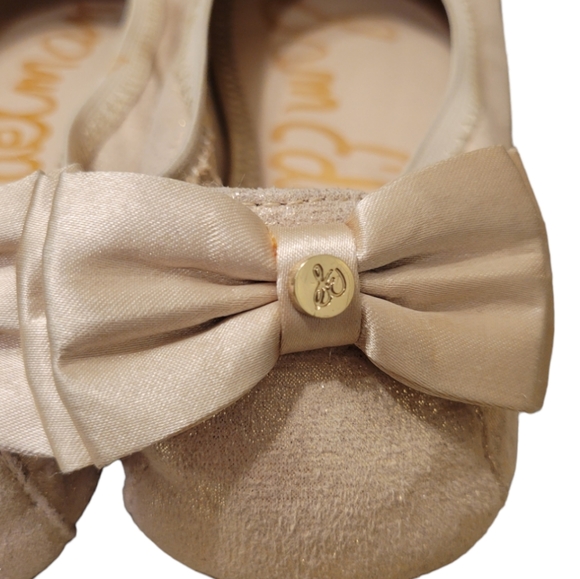 Sam Edelman Felicia Esmeralda ballet flat in gold size 5 - Picture 11 of 12